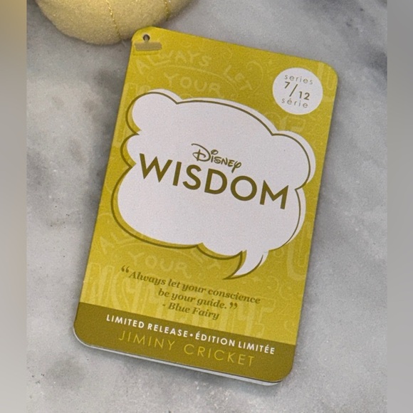 Disney Wisdom Collection July JIMINY CRICKET Pinocchio Plush Limited 7 Of 12 NWT - Picture 3 of 6